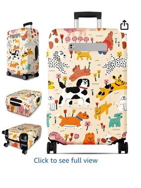 Luggage Cover for 22”-24” suitcases with large front pocket